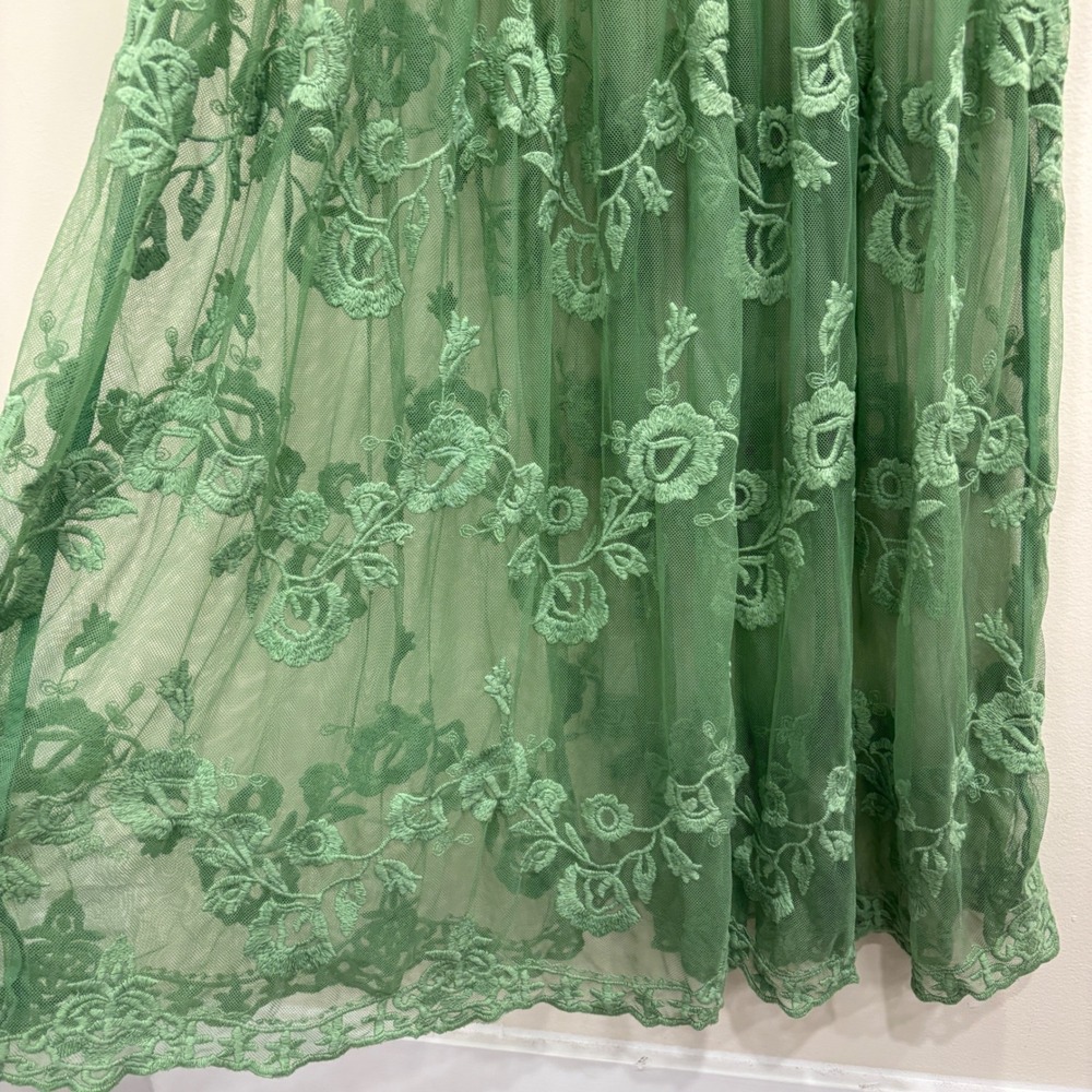 Sundance Green Lace Midi Dress - Picture 3 of 10